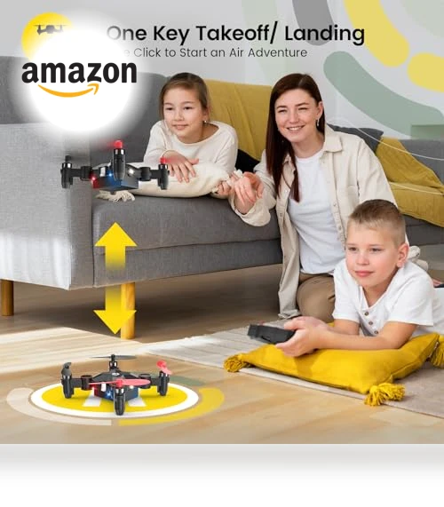Foldable Mini Nano RC Drone with Altitude Hold and 3D Flips — Flying Toys, Holy Stone