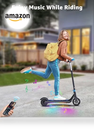 Electric Scooter for Kids with LED Display and Adjustable Speed — Electric Vehicles, Gyroor