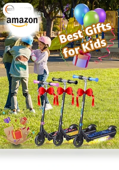 Electric Scooter for Kids with LED Display and Adjustable Speed — Electric Vehicles, Gyroor