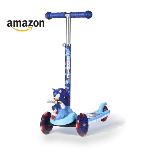 3 Wheeled Self-Balancing Kick Scooter for Kids with Light Up Wheels — Balance Bikes, Voyager
