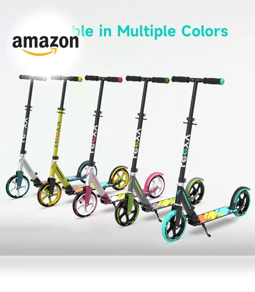 Adjustable Height Foldable Scooter for Kids and Adults — Push Scooters, LEEYV