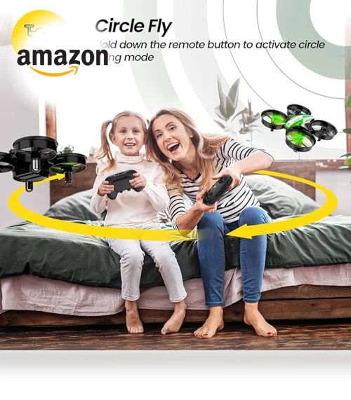 Mini Drone for Kids and Beginners with Auto Hover, 3D Flips, 3 Batteries — Interactive Figures & Robots, Holy Stone