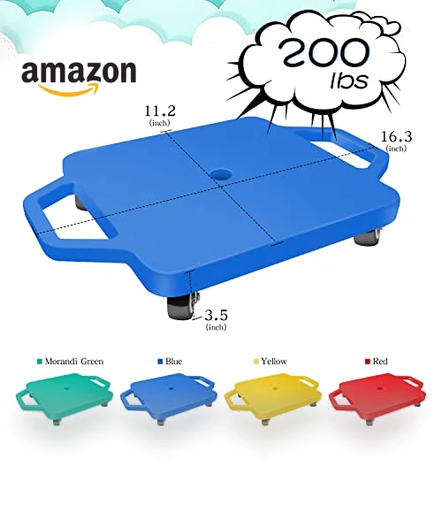 Kids Sports Scooter Board with 360-Degree Wheels and Handles — Kids' Bikes, tujol