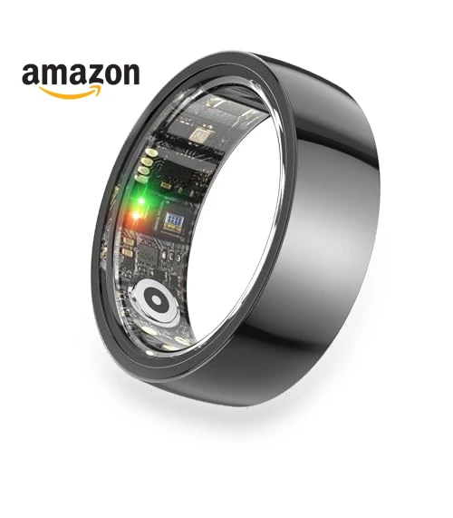 Ceramic Smart Ring with Fitness Tracker, Sleep & Heart Rate Monitor — Smart Rings, UXOXU