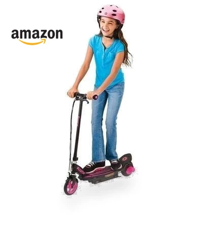 Electric Scooter for Kids 8+ with Hub Motor, Push-Button Throttle — Electric Vehicles, Razor