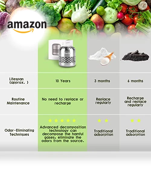 10-Year Refrigerator Deodorizer with CH-cut Technology — Mini Fridges, Toprain
