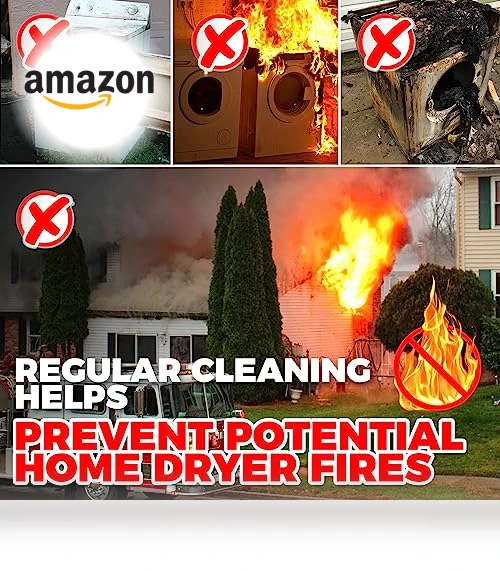 Dryer Vent Cleaner Kit with Vacuum Hose Attachment and Brush — Sweepers, Holikme
