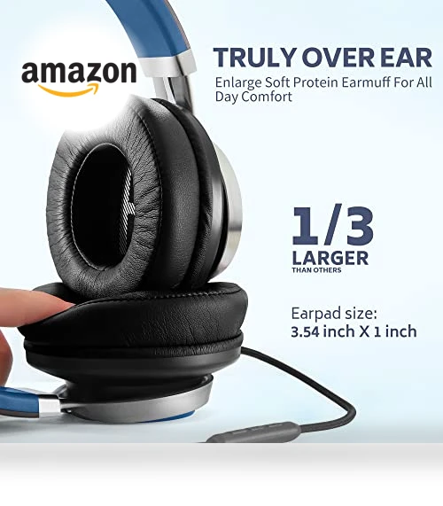 Over-Ear Wired Headphones with Microphone, Noise Isolation — In-Ear Headphones, COOSII