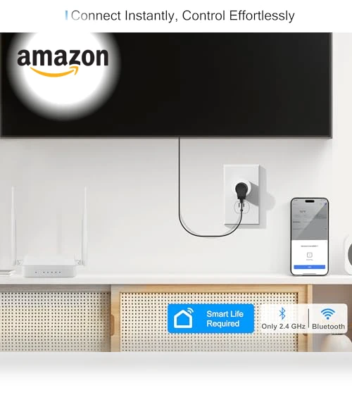 Smart Plug with WiFi Remote Control and Timer, Works with Alexa and Google Home — Smart Home Hubs & Controllers, EIGHTREE