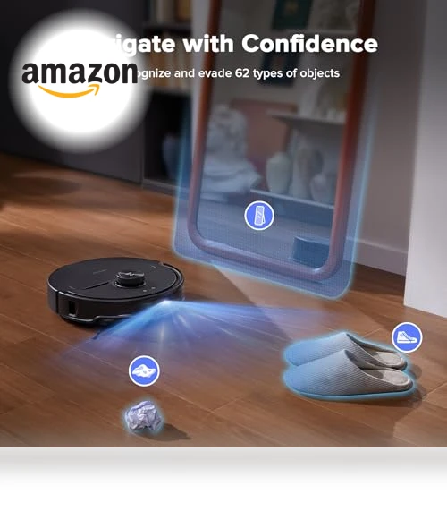 Robot Vacuum and Mop Combo with Self-Emptying & Refilling, 10,000Pa Suction — Smart Cleaning Robots, Roborock