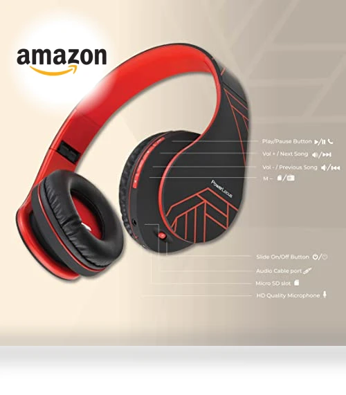Bluetooth Over-Ear Headphones — In-Ear Headphones, PowerLocus