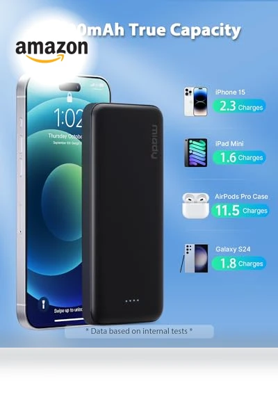 Dual USB Portable Charger — Chargers, Miady