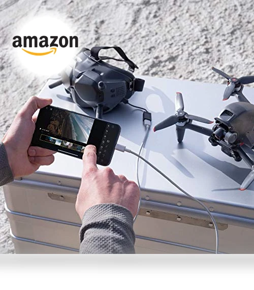 FPV Drone Combo with Remote Controller and Goggles (Renewed) — Drones, DJI