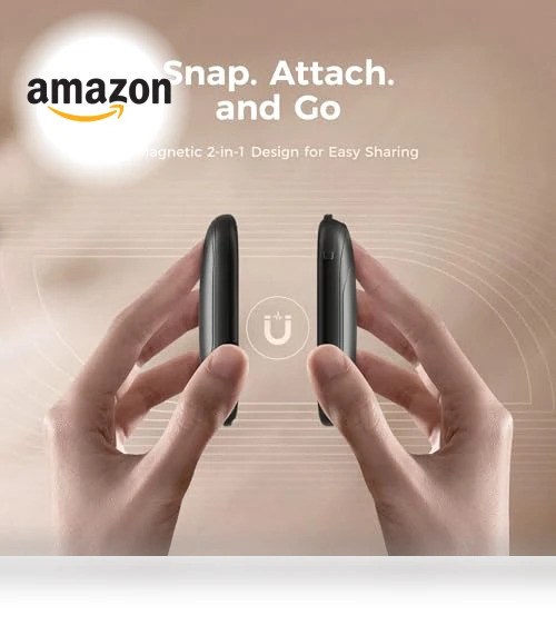 Magnetic Hand Warmers Rechargeable 2 Pack, Fast Heating, 3-Settings, Portable Heater — Portable Heating Solutions, OCOOPA