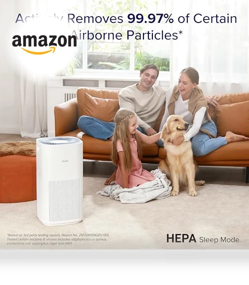 Smart WiFi Air Purifier for Large Rooms up to 3175 Sq. Ft — Activated Carbon Air Purifiers, LEVOIT