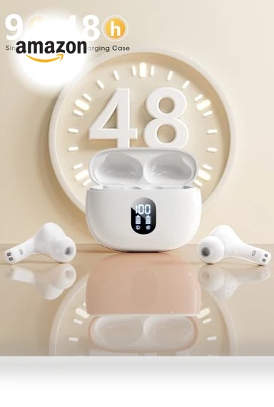 Wireless Earbuds with Big Bass Stereo Sound — In-Ear Headphones, ZZU