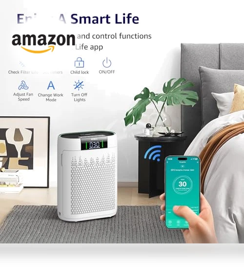 Hepa Air Purifier with Air Quality Monitor — HEPA Air Purifiers, KNKA