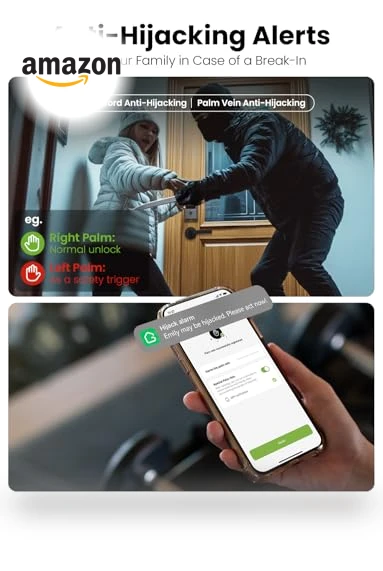 Smart Door Lock with Palm Vein Recognition — Smart Home Security, GHome Smart