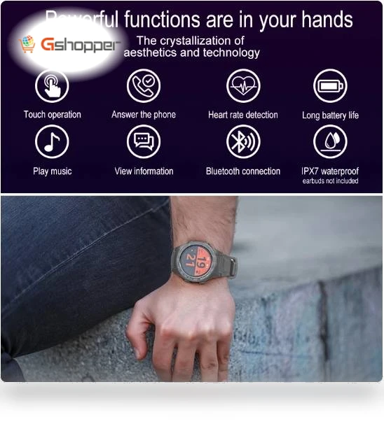 Smartwatch with True Wireless Earbuds — Wearable Accessories, Aipower