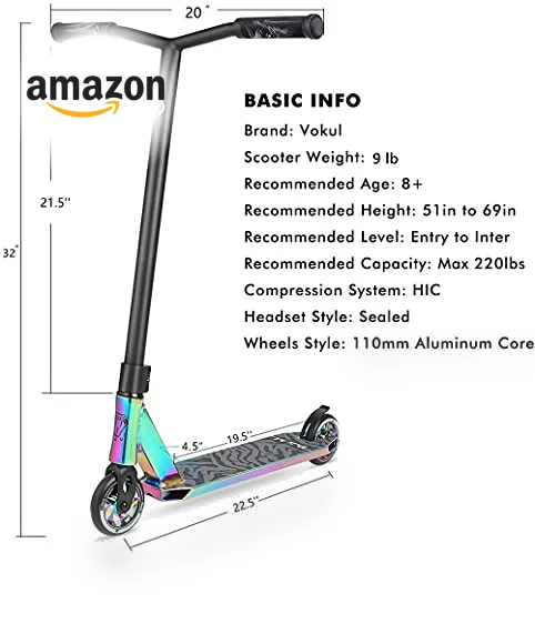 Stunt Scooter Trick Scooter — Accessories, VOKUL