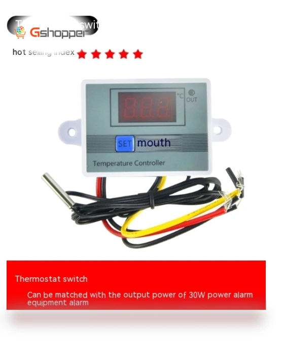 Digital LED Temperature Controller — Home Climate Control