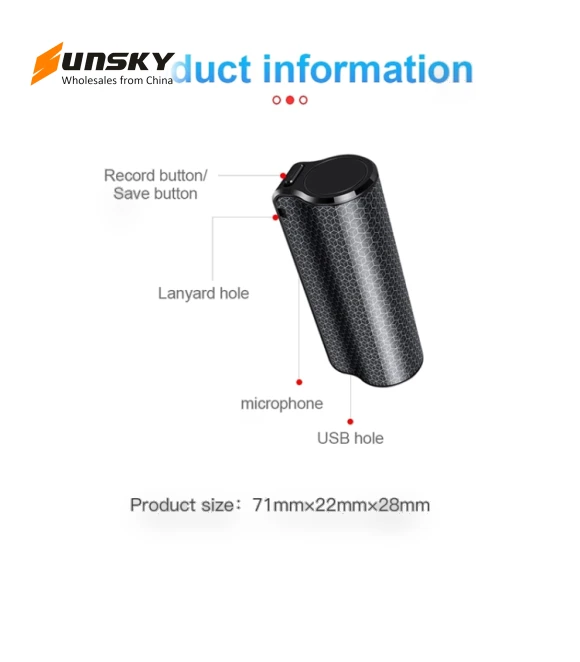 Smart HD Noise Reduction Voice Control Recording Pen — Portable Audio Recorders