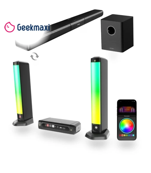 5.1 Soundbar with Smart APP Control and Dynamic Lighting Effects — Home Entertainment Systems, Ultimea