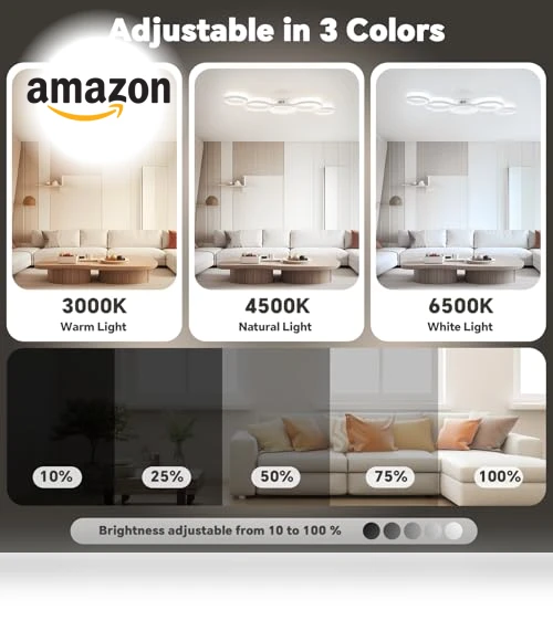LED Smart Ceiling Light Dimmable — Overhead Lighting, SKY ANGLE
