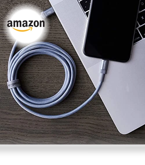 Fast Charging USB-C to Lightning iPhone Charger Cable — Lightning, Amazon Basics