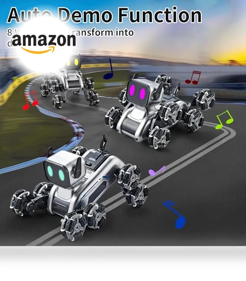 Gesture Sensing Stunt Robot Dog RC Car — Interactive Figures & Robots, Aprilwolf