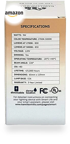 LED Smart Bulb — LED, Hamilton Hills