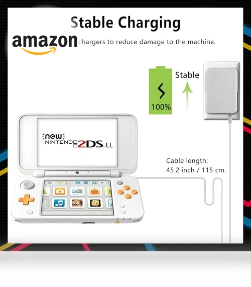 AC Adapter Game Charger for Nintendo DSi/3DS/2DS — Power Solutions, DTOL