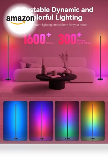 Smart RGBICW LED Corner Floor Lamp — LED, OIYN