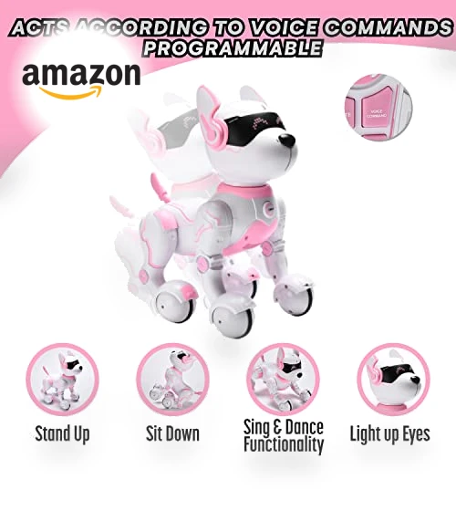 Pink Robot Dog — Interactive Figures & Robots, Top Race