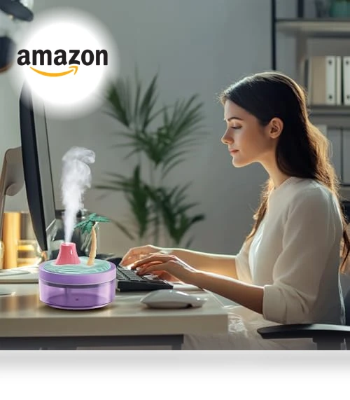 Night Light Humidifier with 2 Mist Modes — Air Moisturizers, ShunChengFa
