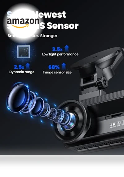 Touch Screen 4k Car Camera with STARVIS Sensor — Rearview Safety Systems, COOLCRAZY