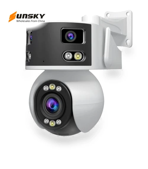 8MP HD Multi-lens Super Wide Angle Panoramic PTZ Dome Camera — Security Cameras, SriHome