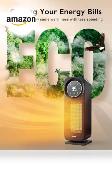 Touch Panel Space Heater — Home Climate Control, GiveBest