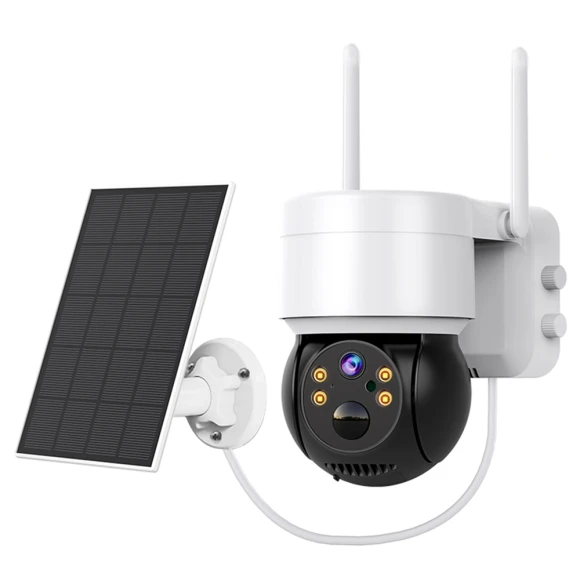 1080P WiFi Camera with Solar Panel, Hiseeu