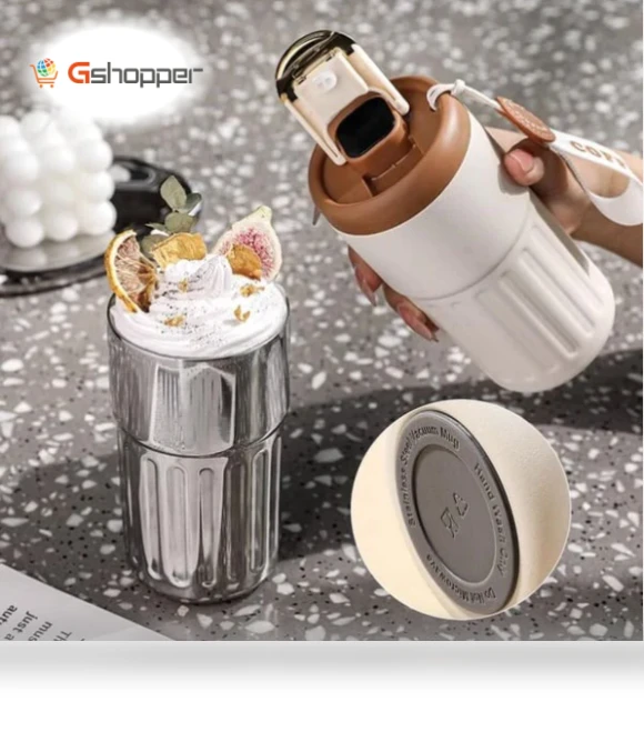 Coffee Thermos With Temperature Display — Beverage Warmers