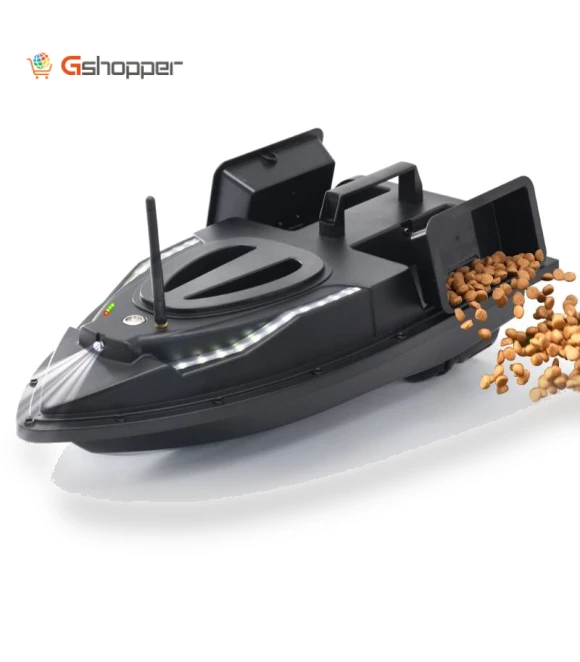 Dual Hoppers Bait Boat With Cool Turning Light and Constant Speed Cruise Mode — Fishfinders, Flytec