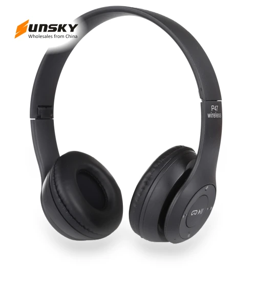 Foldable Wireless Bluetooth Headphone with 3.5mm Audio Jack — In-Ear Headphones