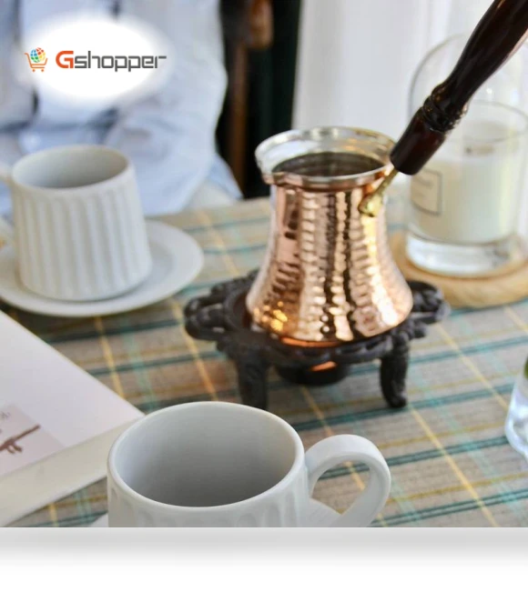 Handmade Thickened Copper Coffee Pot — Cooking Pots & Pans