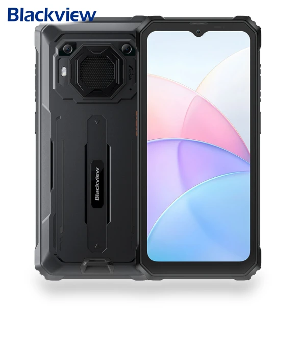 6.56-Inch 4+64GB 13000mAh Loud Speaker 4G Ruggedized Cellphone — Dry Bags, Blackview