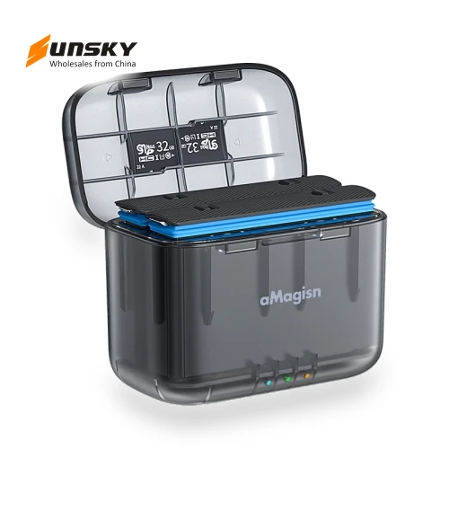 Dual Battery Charging Box with Storage Compartment — Chargers, aMagisn