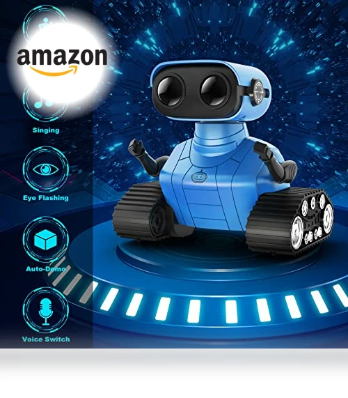 Rechargeable Remote Control Emo Robot — Interactive Figures & Robots, Hamourd