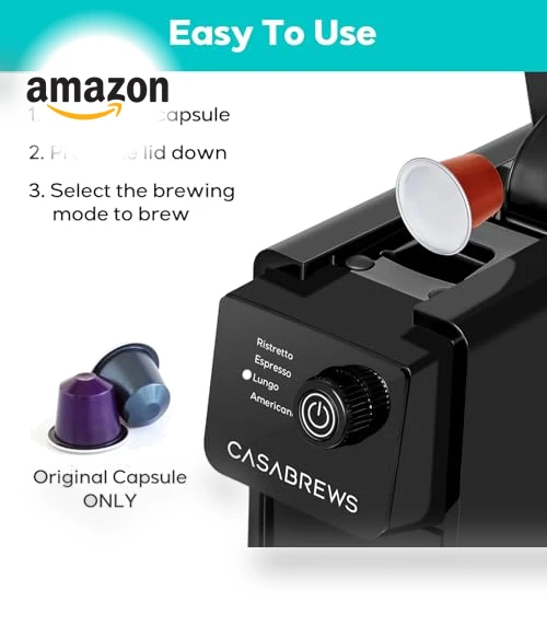 Single Serve Espresso Machine for Nespresso Original Pods — Coffee & Espresso Combos, CASABREWS