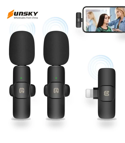 Wireless Lavalier Noise Reduction Reverb Microphones — Audio Capture Devices, PULUZ