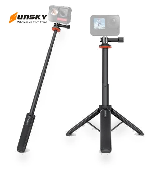Action Camera Extension Tripod Selfie Stick Stand — Selfie Sticks, PULUZ