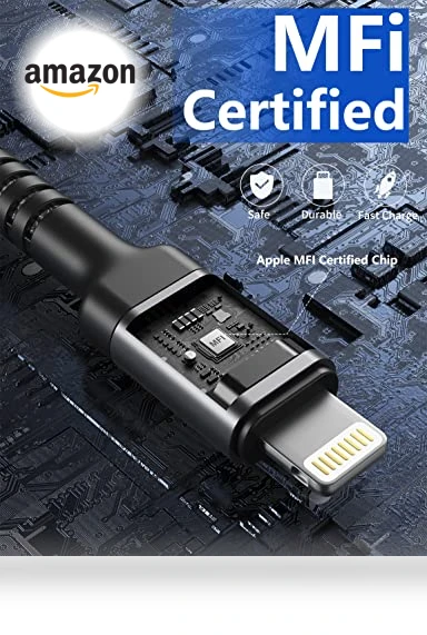 Nylon Braided Lightning Cable — Chargers & Cables, PRAKIE